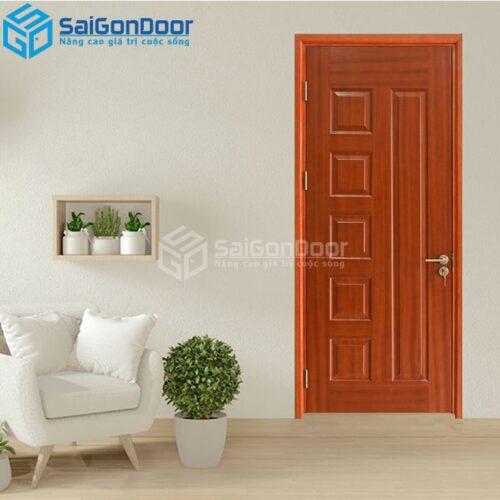 Cửa Gỗ HDF Veneer 6B Xoan Đào-HDFV-SGD