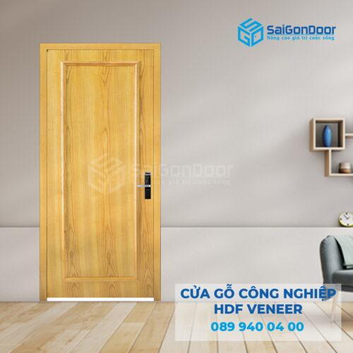 Cửa Gỗ Công Nghiệp HDF Veneer 2A Căm Xe-SGD