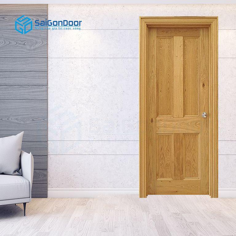 Cửa gỗ cao cấp được cấu tạo từ gỗ tự nhiên tại SaiGonDoor