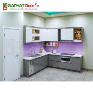 Nội thất nhà bếp đôi chữ L nhựa