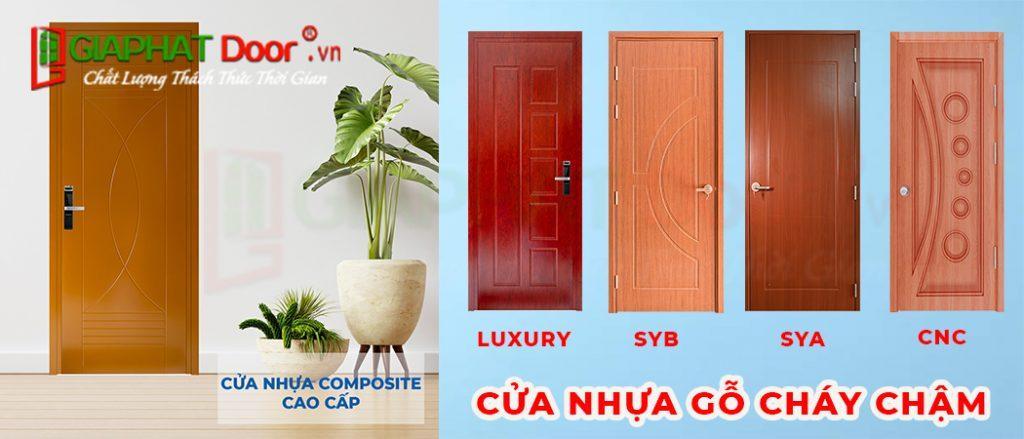 Những màu sắc và kiểu dáng khác nhau trong cùng loại cửa nhựa gỗ cháy chậm