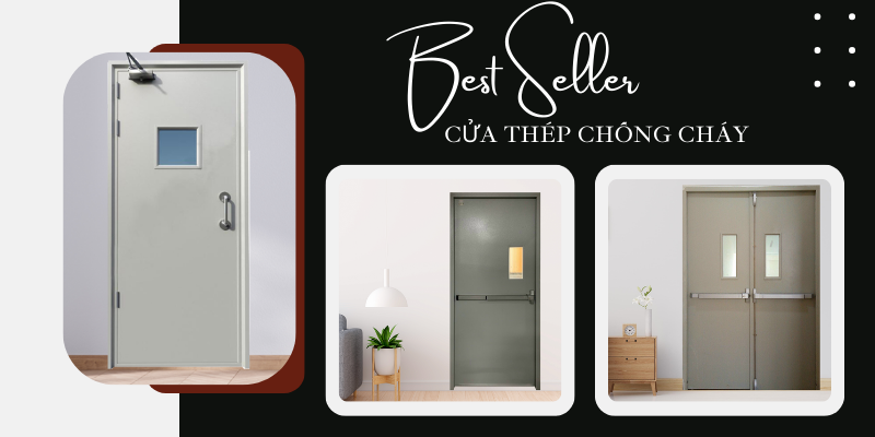 Các loại cửa thép chống cháy có ô kính phổ biến trên thị trường
