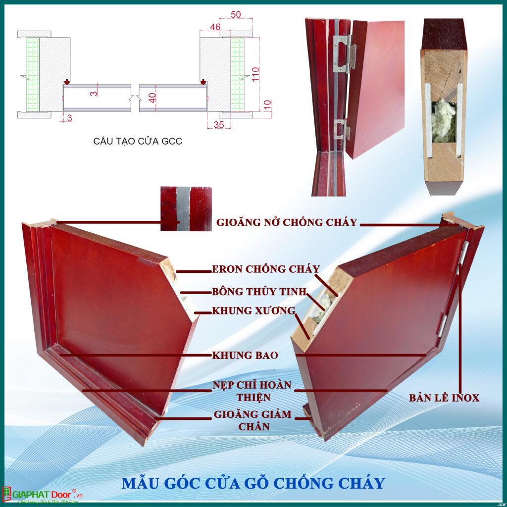 cấu tạo cửa gỗ chống cháy