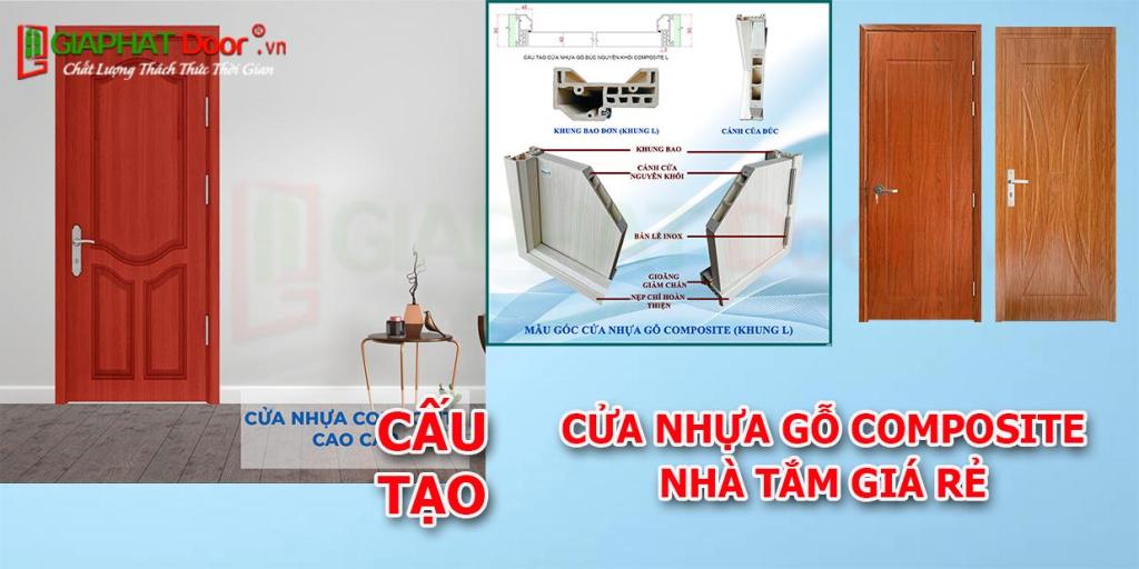 Cấu tạo cắt góc cửa nhựa gỗ Composite