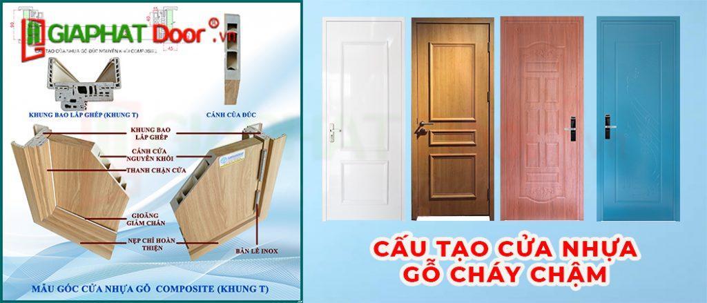 Cấu tạo chi tiết kĩ thuật cửa nhựa gỗ cháy chậm