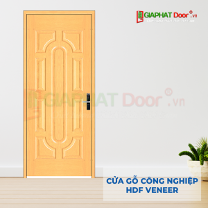Cửa Gỗ Công Nghiệp HDF Veneer 019 soi