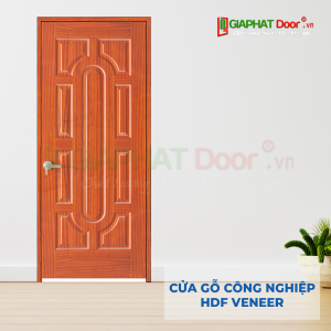 Cửa Gỗ Công Nghiệp HDF Veneer 19-Sapele