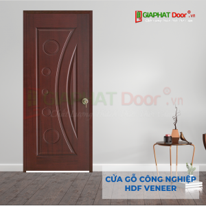 Cửa Gỗ Công Nghiệp HDF Veneer 1K cam xe