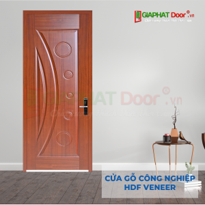 Cửa Gỗ Công Nghiệp HDF Veneer 1K sapele