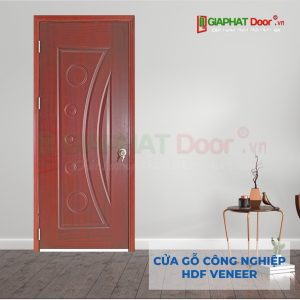 Cửa Gỗ Công Nghiệp HDF Veneer 1K-xoan dao
