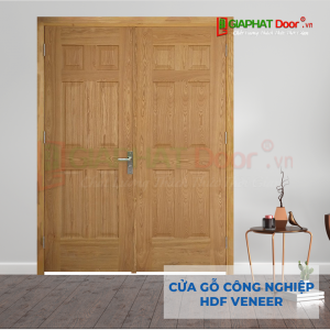 Cửa Gỗ Công Nghiệp HDF Veneer 2 canh 12A-soi