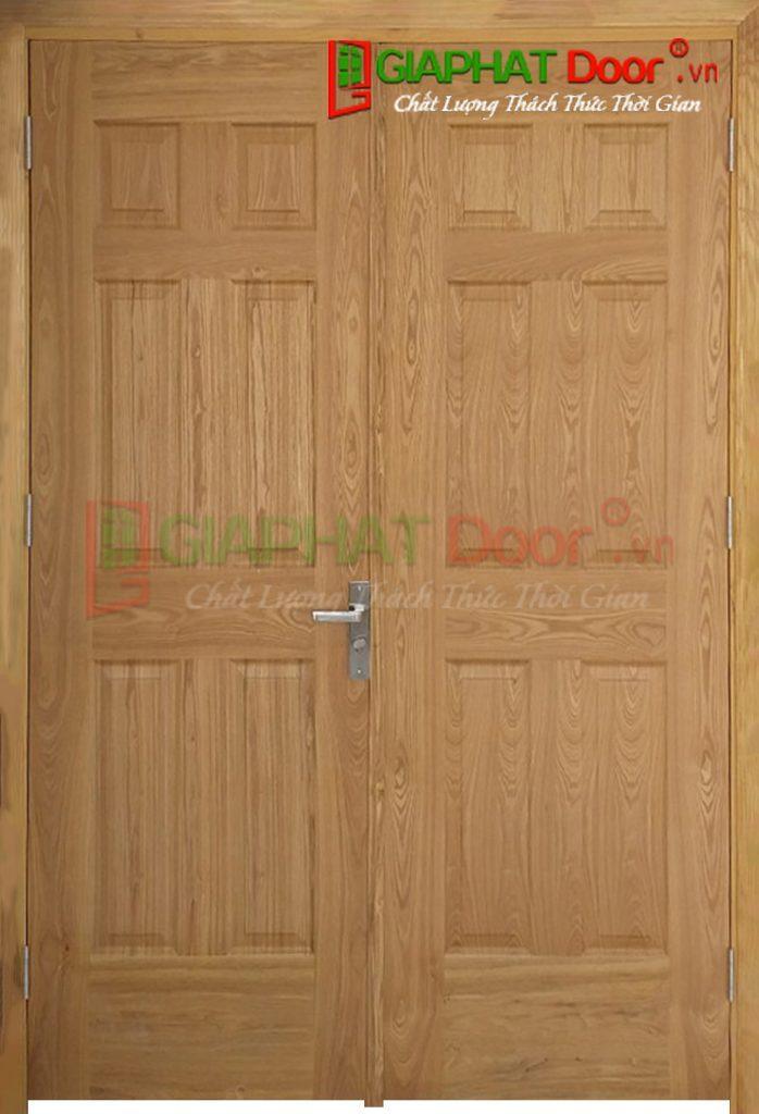 Cửa Gỗ Công Nghiệp HDF Veneer 2 canh 12A-soi