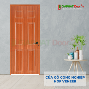 Cửa Gỗ Công Nghiệp HDF Veneer 6A-sapele