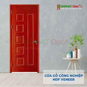 Cửa Gỗ Công Nghiệp HDF Veneer 6B xoan dao (2)