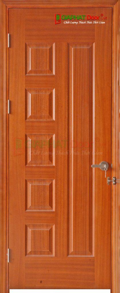 Cửa Gỗ Nhà Tắm HDF Veneer 6B-xoan dao Cửa Gỗ Nhà Tắm HDF Veneer 6B-xoan dao
