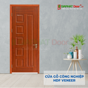 Cửa Gỗ Công Nghiệp HDF Veneer 6B xoan dao