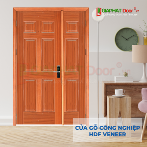 Cửa Gỗ Công Nghiệp HDF Veneer 9A-sapele