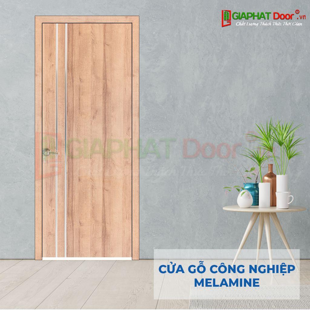 Cua go MDF Melamine P1R2 inox.png Cửa gỗ công nghiệp MDF Melamine P1R2 inox