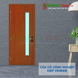 Cửa gỗ công nghiệp MDF Veneer P1G1 xoan dao
