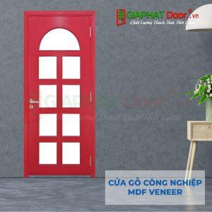 Cửa gỗ công nghiệp MDF Veneer P1G9 hong