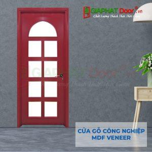 Cửa gỗ công nghiệp MDF Veneer P1G9 mau do