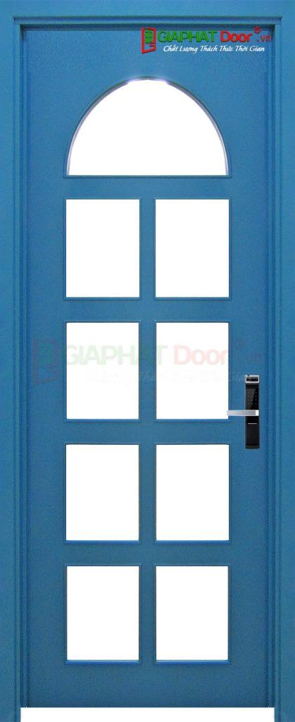 Cửa gỗ công nghiệp MDF Veneer P1G9 xanh da troi (2)