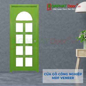 Cửa gỗ công nghiệp MDF Veneer P1G9 xanh la