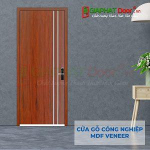 Cửa gỗ công nghiệp MDF Veneer P1R2 Cam xe