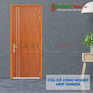 Cửa gỗ công nghiệp MDF Veneer P1R2 Xoan dao