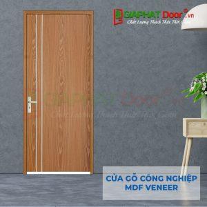 Cửa gỗ công nghiệp MDF Veneer P1R2 soi
