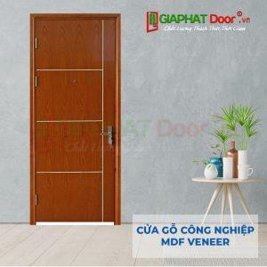 Cửa gỗ công nghiệp MDF Veneer P1R4b Cam xe