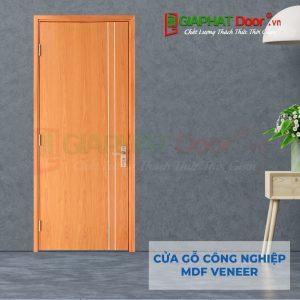 Cửa gỗ công nghiệp MDF Veneer P1R2- xoan. dao