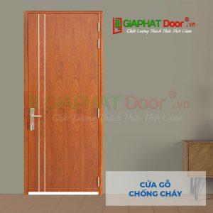 Cửa Gỗ Chống Cháy MDF Veneer P1R2 Xoan dao