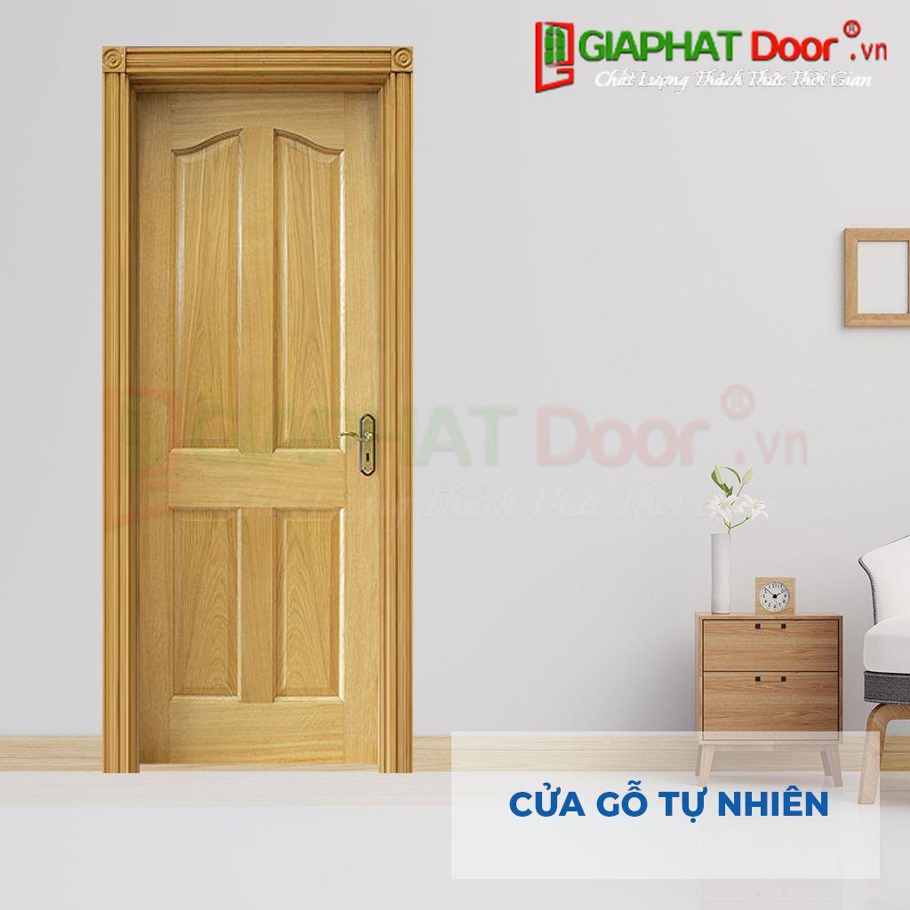 Cửa đi thông phòng gỗ tự nhiên