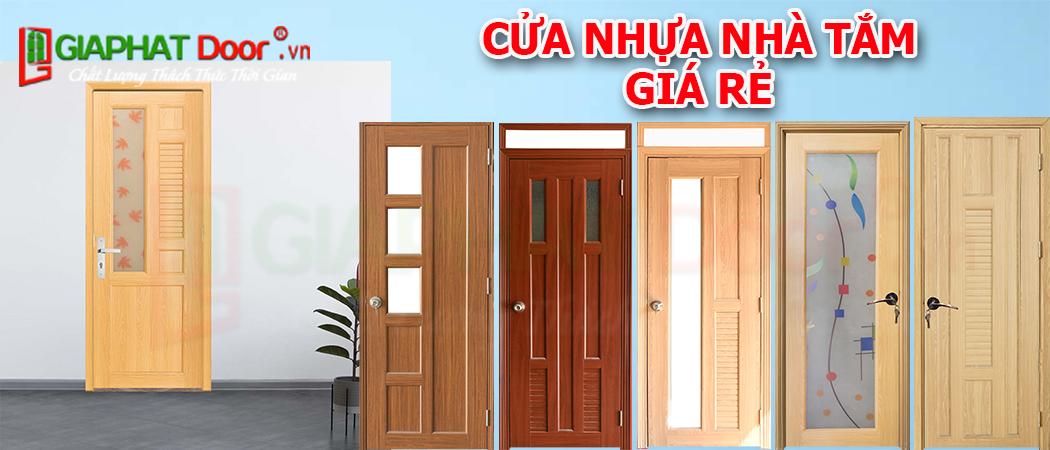 Cửa nhựa nhà tắm giá rẻ được làm từ nhựa cao cấp Đài Loan