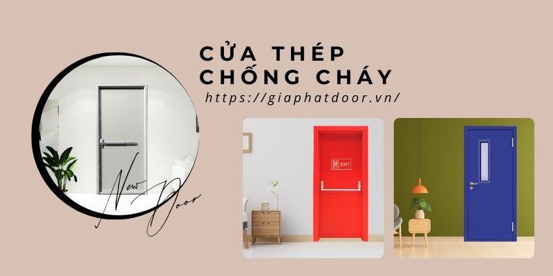 Cửa thép chống cháy 1 cánh nổi bật với bảng màu cực kỳ phong phú