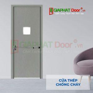 Cửa Thép Chống Cháy P1G1 xam thanh thoa hiem