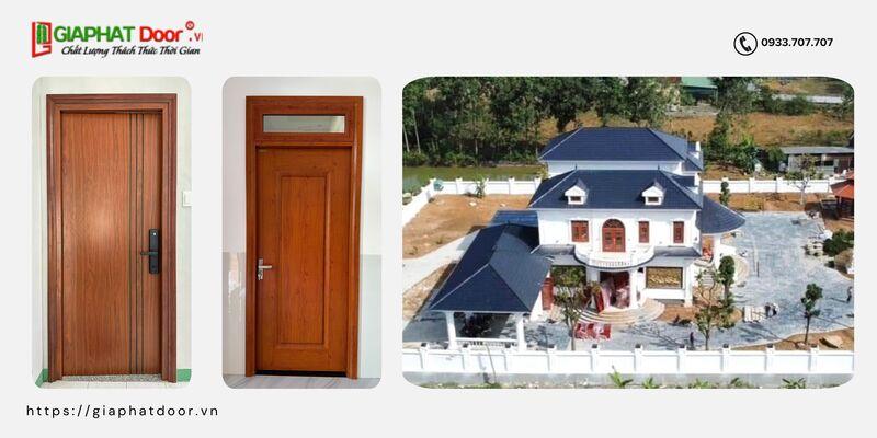 Cửa thép nhập Hàn Quốc có thiết kế sang trọng, tinh tế từng chi tiết