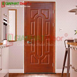 Cửa gỗ công nghiệp HDF Veneer GPD V019-SAPELE