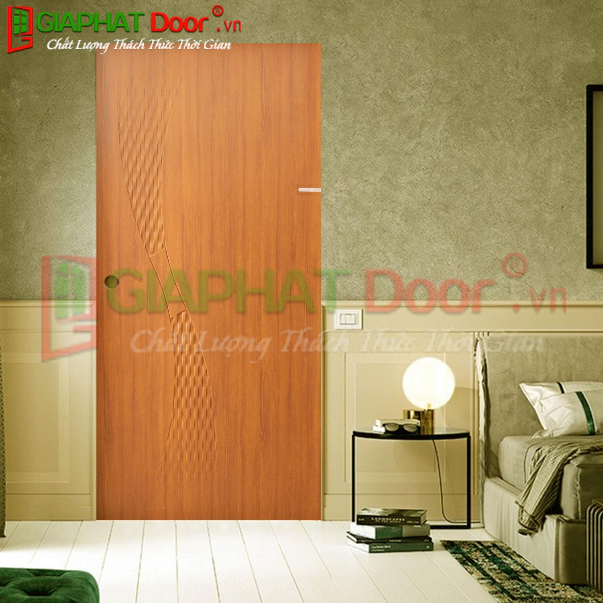 Mẫu cửa nhựa abs màu nâu KOS 305