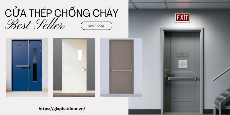 Mẫu cửa thép chống cháy Hậu Giang đạt chuẩn PCCC được phân phối bởi Gia Phát Door