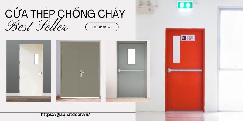 Mẫu cửa thép chống cháy bền đẹp được phân phối bởi Gia Phát Door