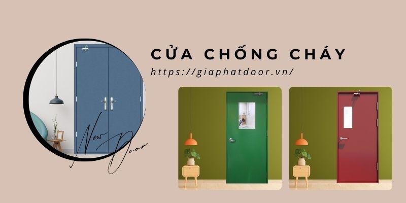 Nhóm cửa chống cháy sơn màu theo yêu cầu
