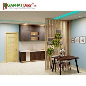 Nội thất nhà bếp gỗ Laminate full trần trên dưới
