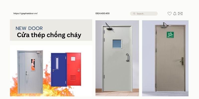 Phân loại cửa thép chống cháy Tiền Giang loại 1 cánh