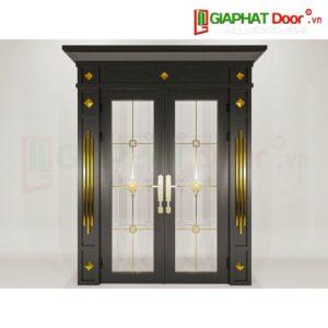 Cửa Nhôm Vân Gỗ SGD-CNVG-34