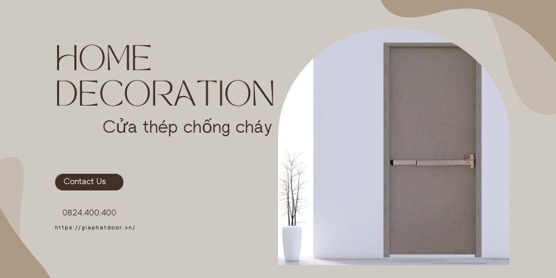Sơ lược về dòng cửa thép chống cháy Tiền Giang 1 cánh
