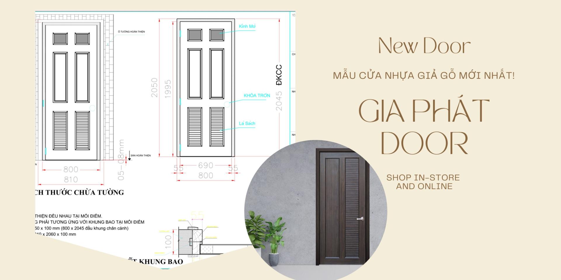 Cấu tạo chi tiết dòng cửa nhựa giả gỗ Trà Vinh
