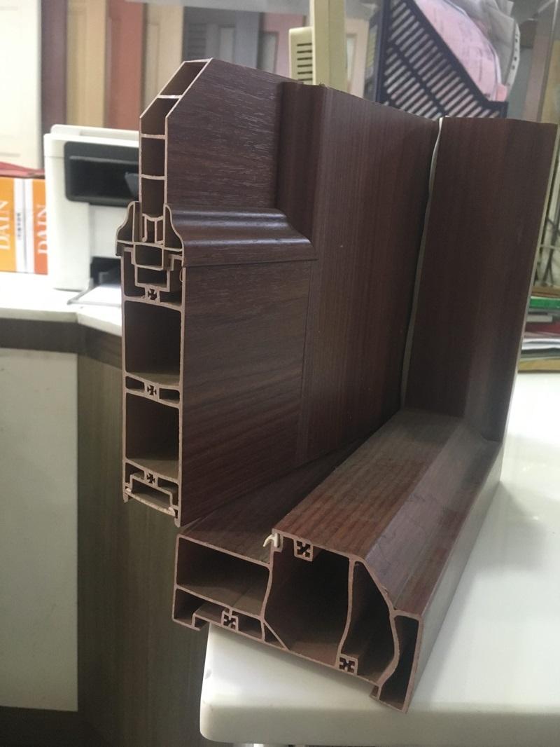 cửa nhựa vân gỗ tỉnh cà mau Cấu tạo của dòng cửa nhựa vân gỗ tỉnh Cà Mau