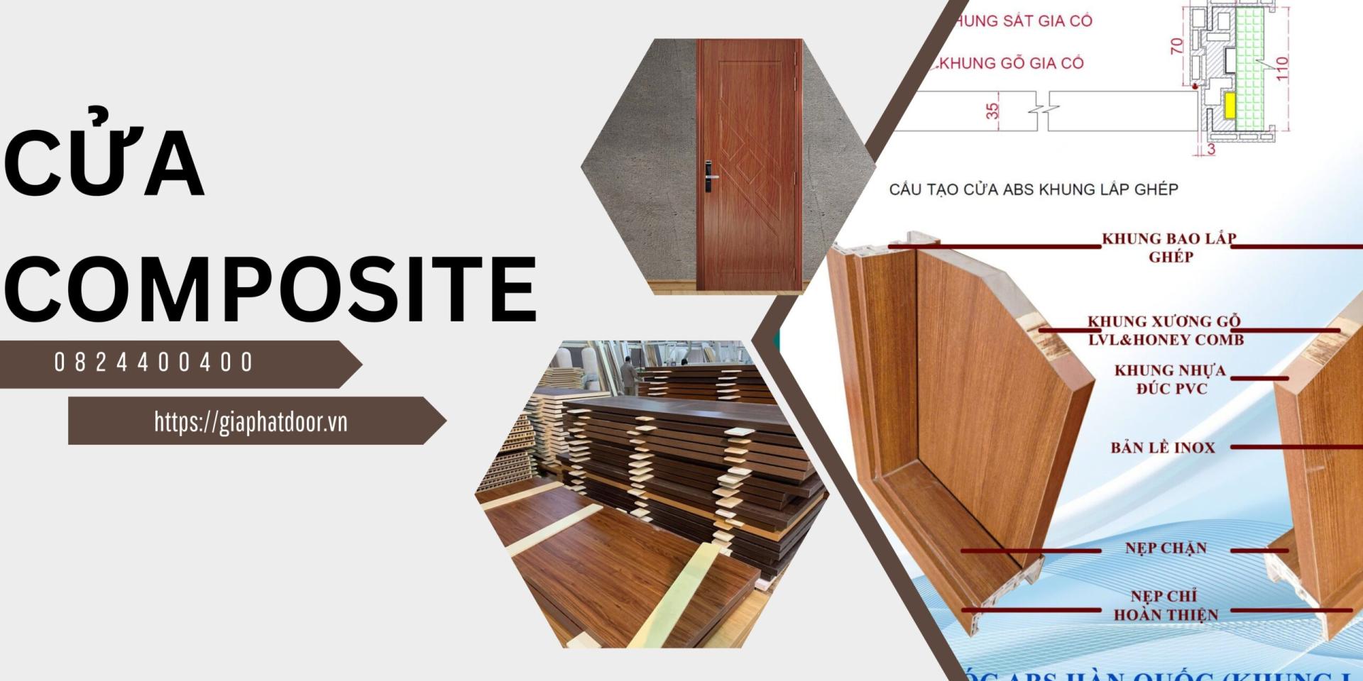 Chi tiết cấu tạo cửa composite Tiền Giang